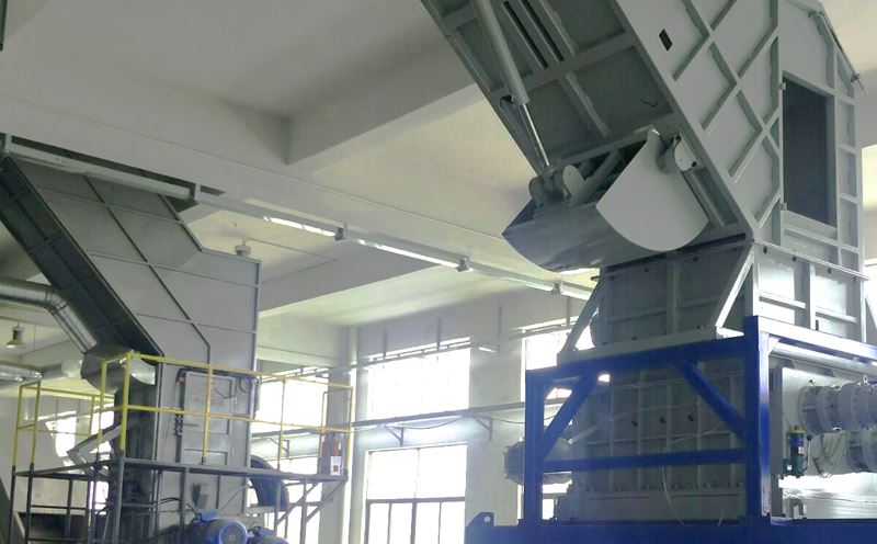 四軸破碎機應用生產線